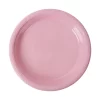 Plato Desechable Rosa Bebe