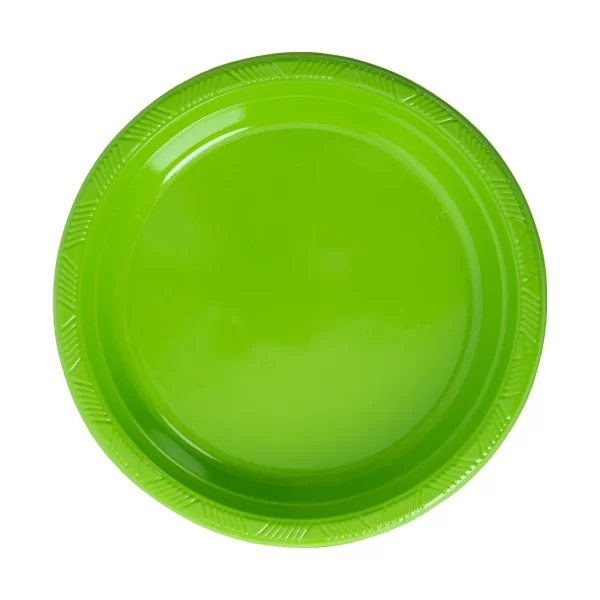 Plato Desechable Verde Kiwi