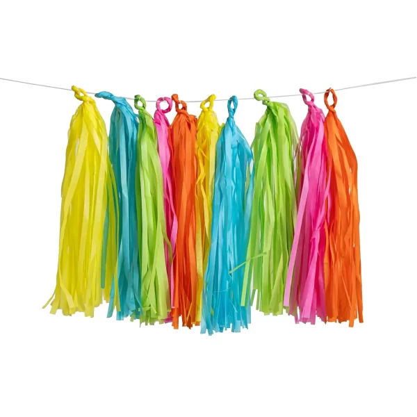 Cortina de Pompones de Papel Colores