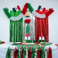 Guirnalda Gusano Tricolor para Celebraciones