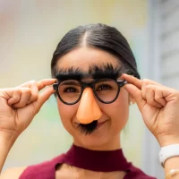 Lentes con nariz falsa