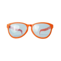 Lentes retro jumbo naranja para fiesta