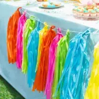 Cortina de Pompones de Papel para Fiestas en México