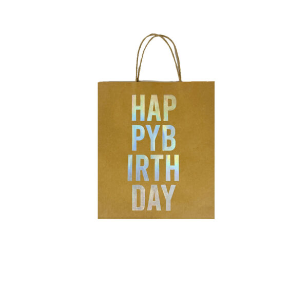 Bolsa Kraft Happy Birthday