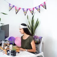 Kit Cumpleaños Oficina Lady 1