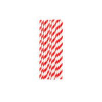 Popotes de papel rojo