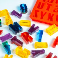 Molde de silicón letras