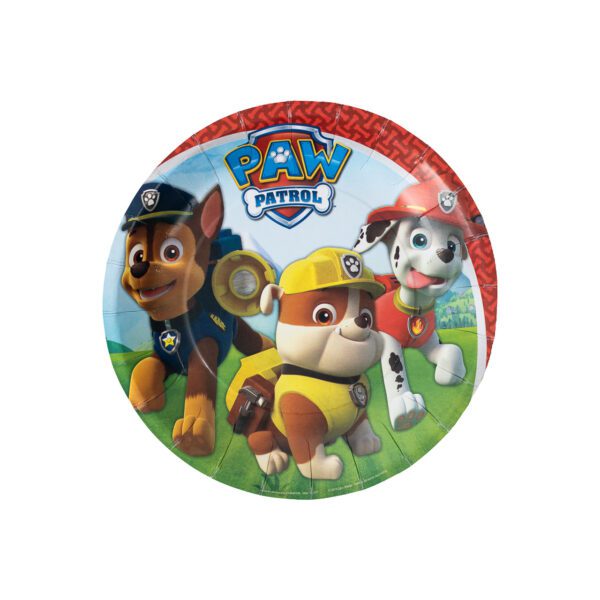 Plato pastelero paw patrol