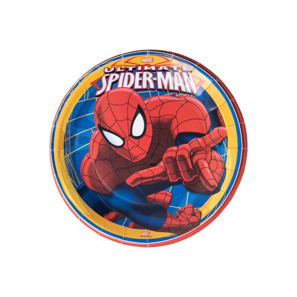 Plato pastelero spider man