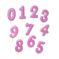 Vela para Cumpleaños con Glitter