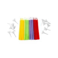 Velas con Flamas de Colores para Cumpleaños