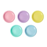 Plato Desechable Mix Colores Macarron