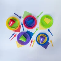 Plato Desechable Pastelero Mix Colores