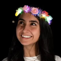 Corona flores multicolor fiesta