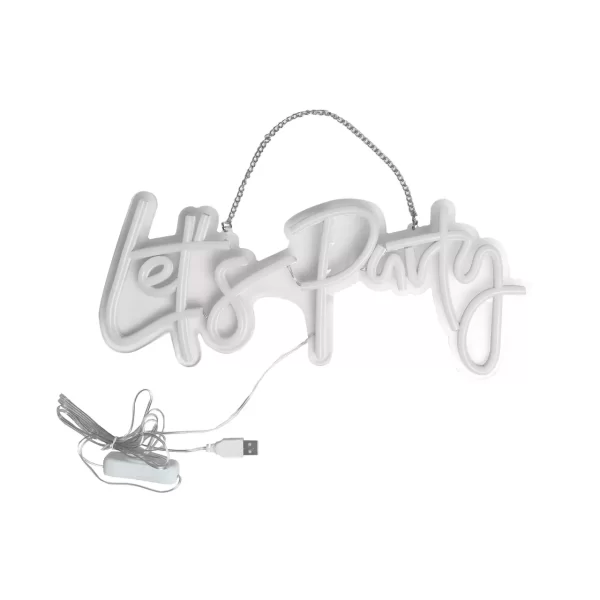 Letrero LED Let’s Party