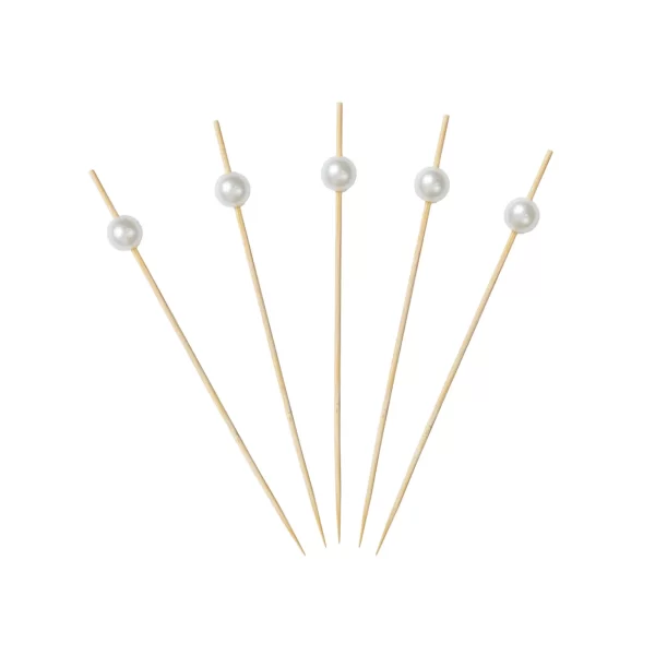 Palillo para coctel perla blanco
