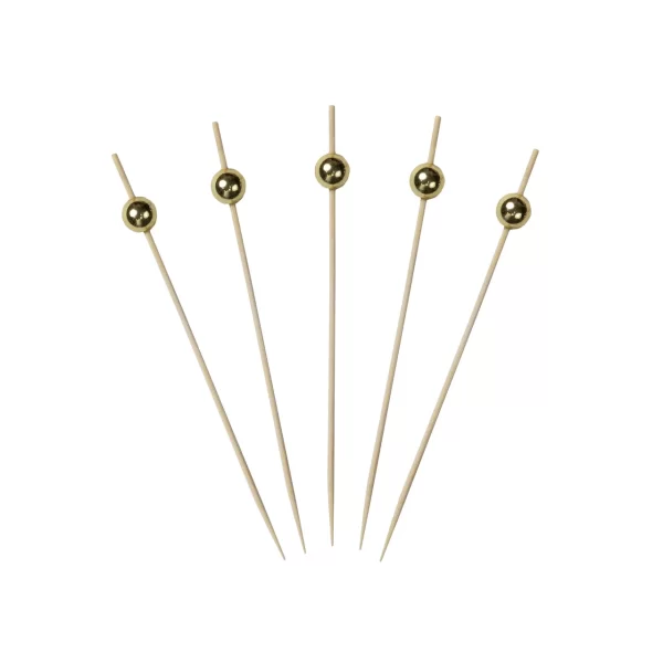 Palillo para coctel perla oro
