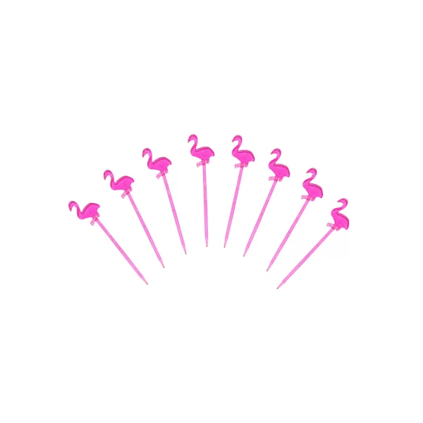 Palillos botaneros flamingo para fiesta mexico