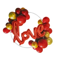 Set globo love para fiesta mexico