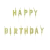 Vela Cumpleaños Happy Birthday Oro
