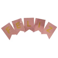 banderin feliz cumpleaños rosegold mexico