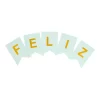 Banderín Mate Feliz Cumpleaños Verde Menta México