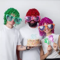 Pelucas Metalizadas para Fiestas